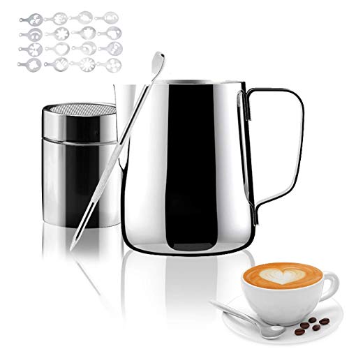 Milk Frother Cup for Coffee Cappuccino Latte Art