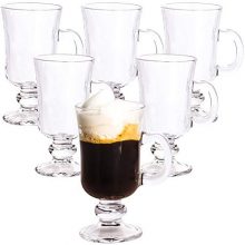 Glass Irish Coffee Cup, Set of 6