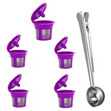 5-pack Purple Refillable Coffee Filters for Keurig