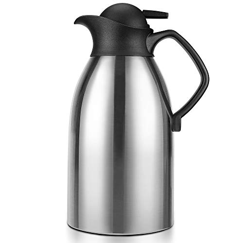 Coffee Carafe Insulated Thermos for Keeping Hot 12 Hour Heat Retention
