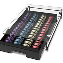 EVERIE Crystal Tempered Glass Top Organizer Drawer