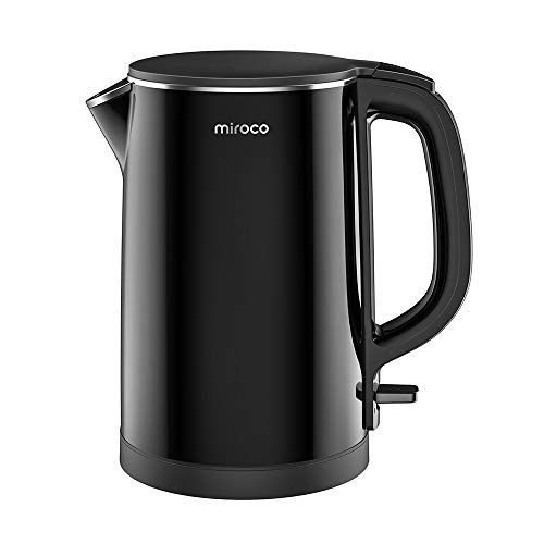 Electric Kettle, Miroco 1.5L Double Wall 100% Stainless Steel