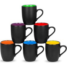 6 Pack Large Coffee Mug Set 16 Ounces