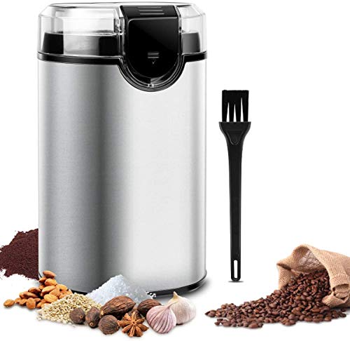 Electric Coffee Bean Grinder with Noiseless Motor