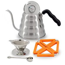 Kitchen Science Gooseneck Kettle w/ Built-In Thermometer