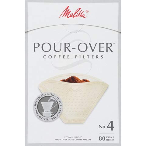 Melitta #4 Pour-Over Cone Coffee Filters