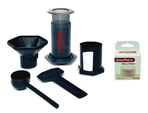Aeropress Coffee and Espresso Maker with 350 Additional Filters