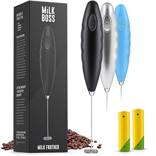 Double Grip Milk Frother Handheld Frother For Coffee, Latte, Matcha