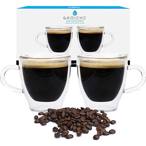 Turin Double Walled Glass Espresso Cups
