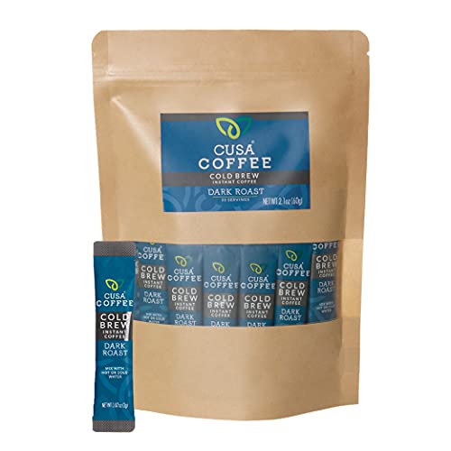 Cusa Coffee: Dark Roast Cold Brew Instant Coffee