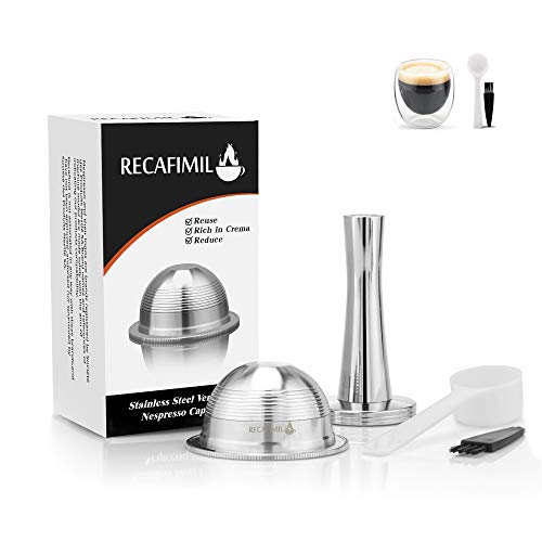MG Coffee Reusable Vertuo Capsules Stainless Steel