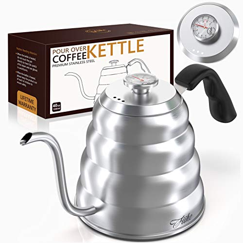 FIIHO Stainless Steel Pour Over Coffee & Tea Kettle