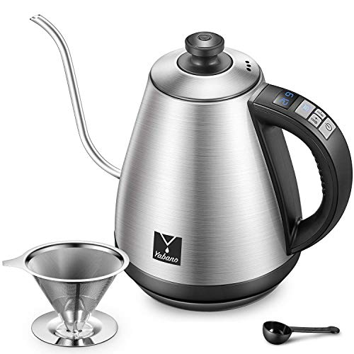 Yabano Gooseneck Pour Over Coffee Kettle With Coffee Filter