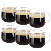 Farielyn-X Glass Coffee Mugs Set of 6