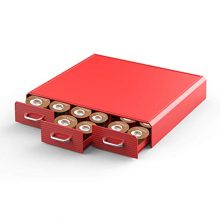 Halter Single Serve K Cup Storage Heat Resistant Coffee Pod Holder Drawer (Red)