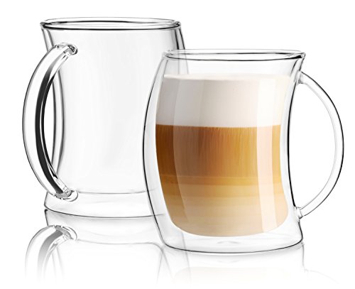 Double Wall Insulated Glass Coffee Cups