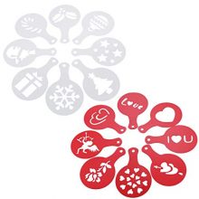 Creazeal Coffee Stencils 16 Pieces Barista Latte Art Mold