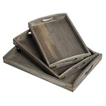 VERGOODR Country Rustic Wood Nesting Dinning