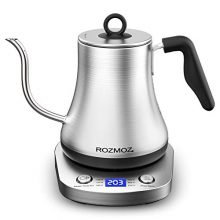 Rozmoz 0.8L Electric Gooseneck Kettle with LCD Temperature Display and Precision Pour Spout