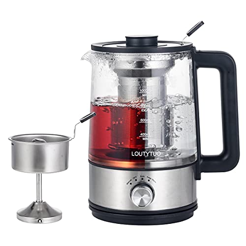 Electric Tea Kettle 1L Water Kettle with Removable Basket