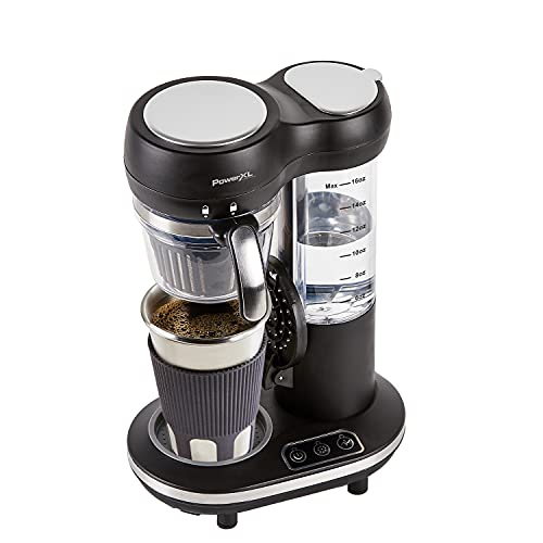 Automatic Single Serve Coffee Maker with Grinder Built-in and 16 oz.
