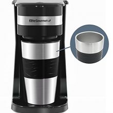 Single-Serve Compact Coffee Maker Brewer Compatible with Coffee Grounds,