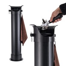 Giant capacity Gliery Knock Box with non-slip base and removable components for easy cleaning, designed for professional coffee makers 