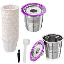 Reusable Coffee Pods with 50 Paper Coffee Filters
