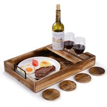 Coffee Table Rustic Serving Tray Wooden
