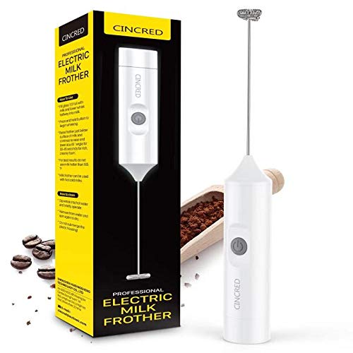 Milk Coffee Frother Handheld for Latte, Cappuccino, Hot Chocolate, Frappe