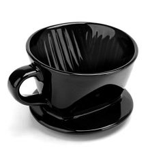 Ceramic Coffee Dripper Filter with Grooved Inner for Brewing