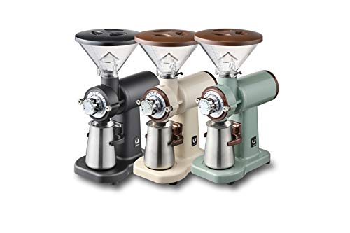 Urbanic 070s Electric Coffee Grinder (110~220v) / flat Titanium burr 60mm /  20 steps can be set (Green) / (Made in Korea)