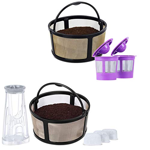 Reusable Mesh Ground Coffee Filter and Small Filter Holder
