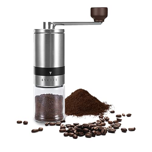 Manual Coffee Grinder With 6 Adjustable Settings