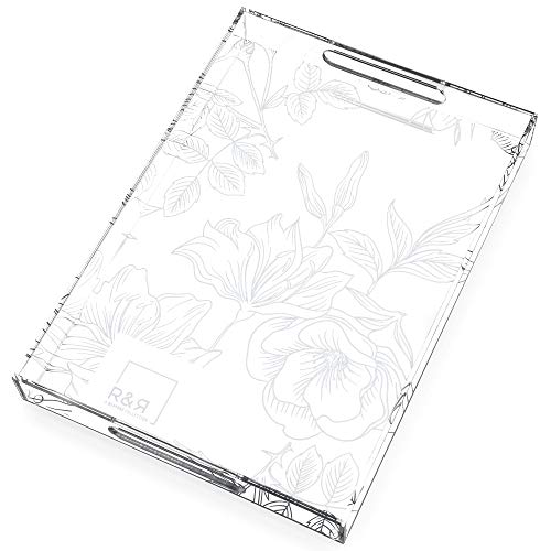 R&R Clear Acrylic Tray with Handles