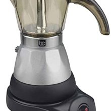 Black Espresso Coffee Maker with Transparent Carafe