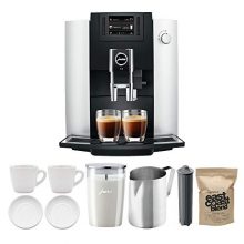 Jura E6 Automatic Coffee Center, Platinum Includes Milk Container