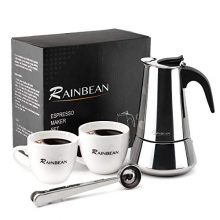 Stovetop Espresso Maker stainless steel 6 Cup