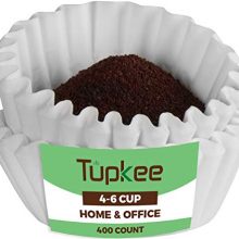 Tupkee Coffee Filters 4-6 Cups - 400 Count