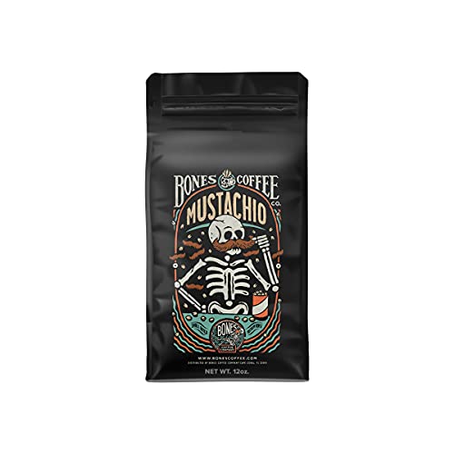 Mustachio Flavored Coffee Beans & Ground Coffee
