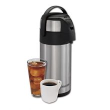 Compact and Portable Hot Coffee Beverage Dispenser with Pump