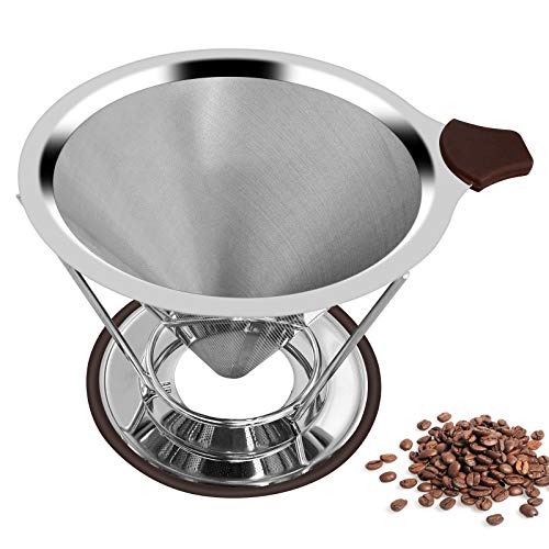 Reusable Stainless Steel Pour Over Coffee Dripper