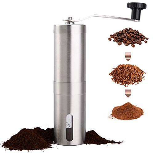 PARACITY Manual Coffee Bean Grinder Stainless Steel