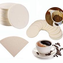 Fantasyon 500 Pcs Unbleached Round Coffee Filters