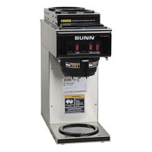 Commercial Coffee Brewer with One Lower and Two Upper Warmers