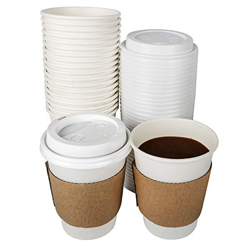 TashiBox 12 oz Disposable Coffee Cups