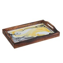 Wooden Trays for Coffee Table BBQ Parties
