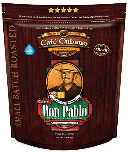 Whole Bean Coffee Dark Roast Don Pablo Café Cubano