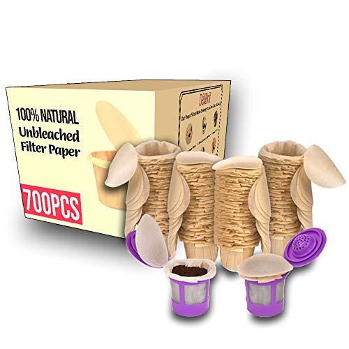 Delibru Unbleached Paper Filters with Lid