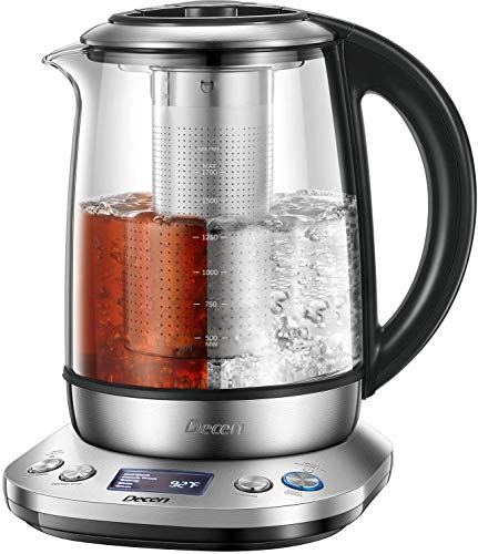 Electric Tea Kettle 1.7L Water Kettle with Removable Tea Infuser